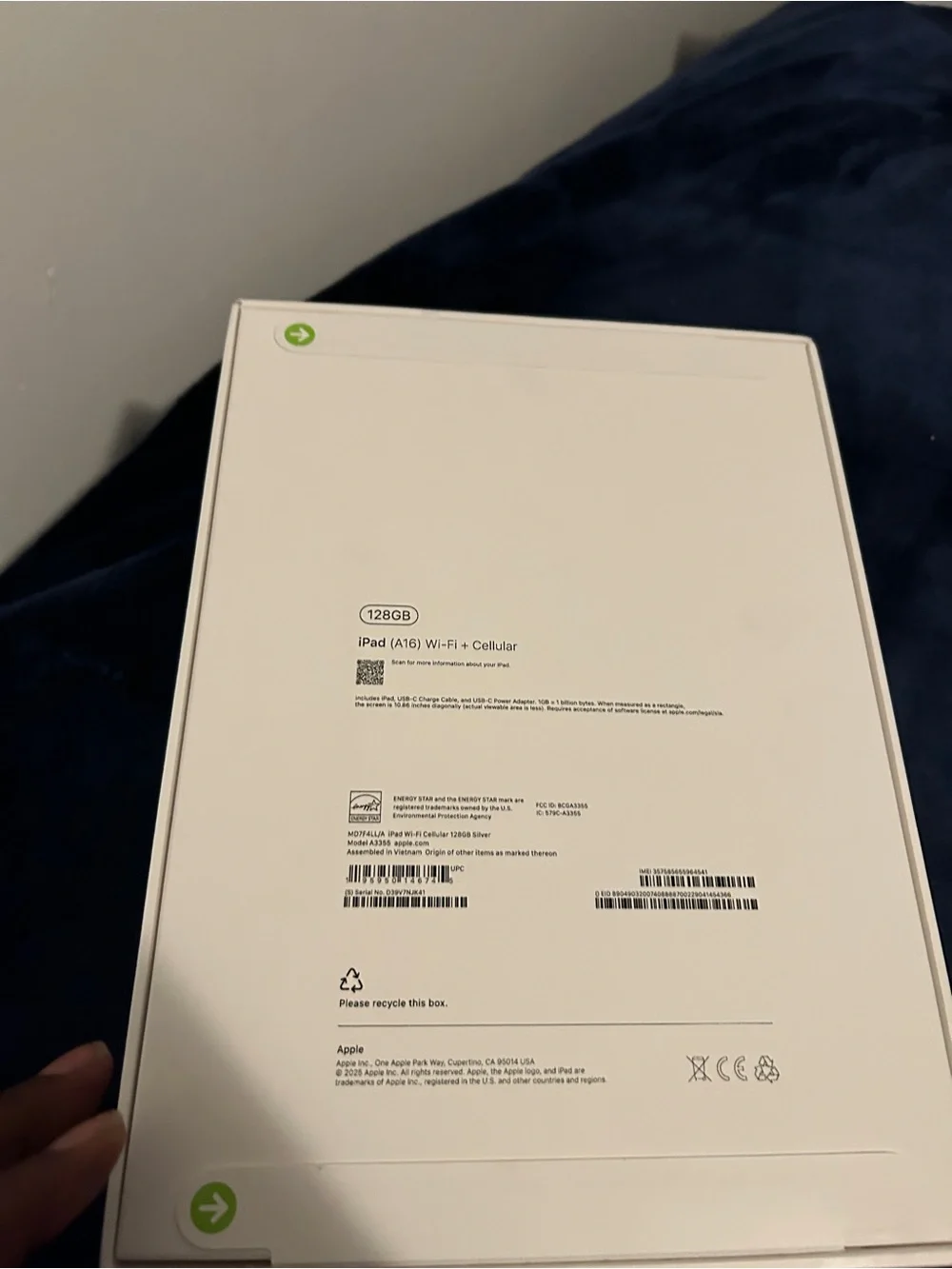 Apple iPad (11th Generation, 128GB, Wi‑Fi + Cellular) – Brand New (Sealed Box)